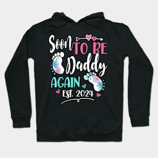 Soon To Be Daddy Again 2024 For Mom Mothers Day Hoodie